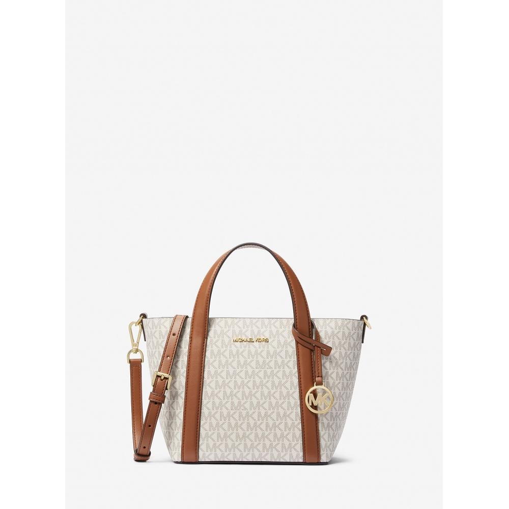 

Michael Kors Pratt Tote Cross Body Маленькая Mk Signature 35s4g3fm1b150 Ваниль F