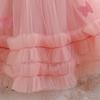 Tüllkleid mit Schmetterlingsapplikation für Mädchen zur ersten Geburtstagsfeier oder Taufe