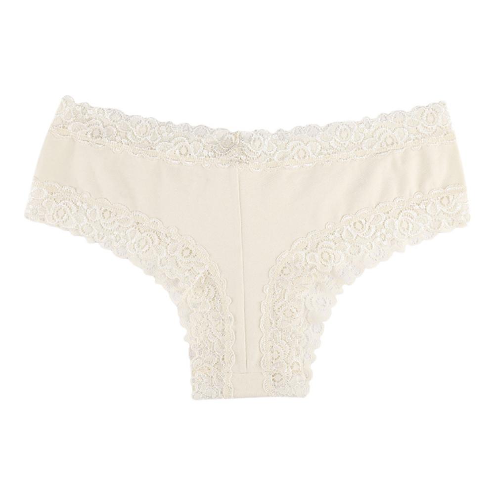 

Женские однотонные сексуальные кружевные трусы с низкой посадкой L