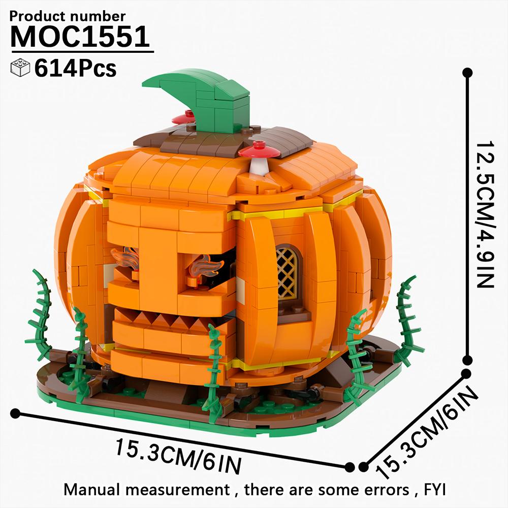 Skräckfilmsfigur Modell Byggklossar Set Halloweenfestival Serie Spöknatt Brickheadz Leksaker för Barn Vuxna Jul