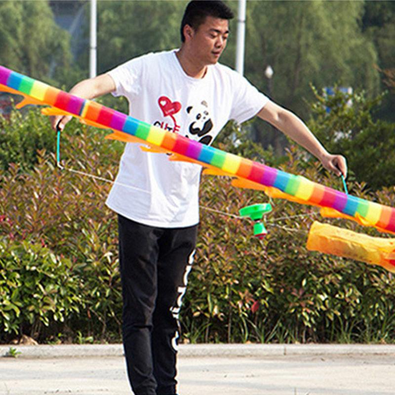 2/5/7/12/15 Meter Dragon Dance Ribbon Fitness Dragon Body Without Rod Festival Celebration Square Dance Performance Props