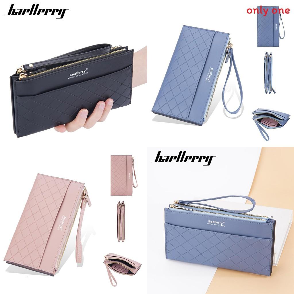 Pu Leather Ladies Wallet With Zipper Long Purse For Daily Use And Water Resistance