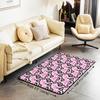 Kids Leopard Decor Carpet Area Rug Cute Pink Love Heart Living Room Rugs for Bedroom for Boys Girls Teens Modern Cheetah Indoor