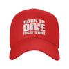 Personalized Fashion Born To Dive Baseball Cap Unisex Women Adjustable Unisex Diver Scuba Diving Dad Hat Outdoor Sun Hat