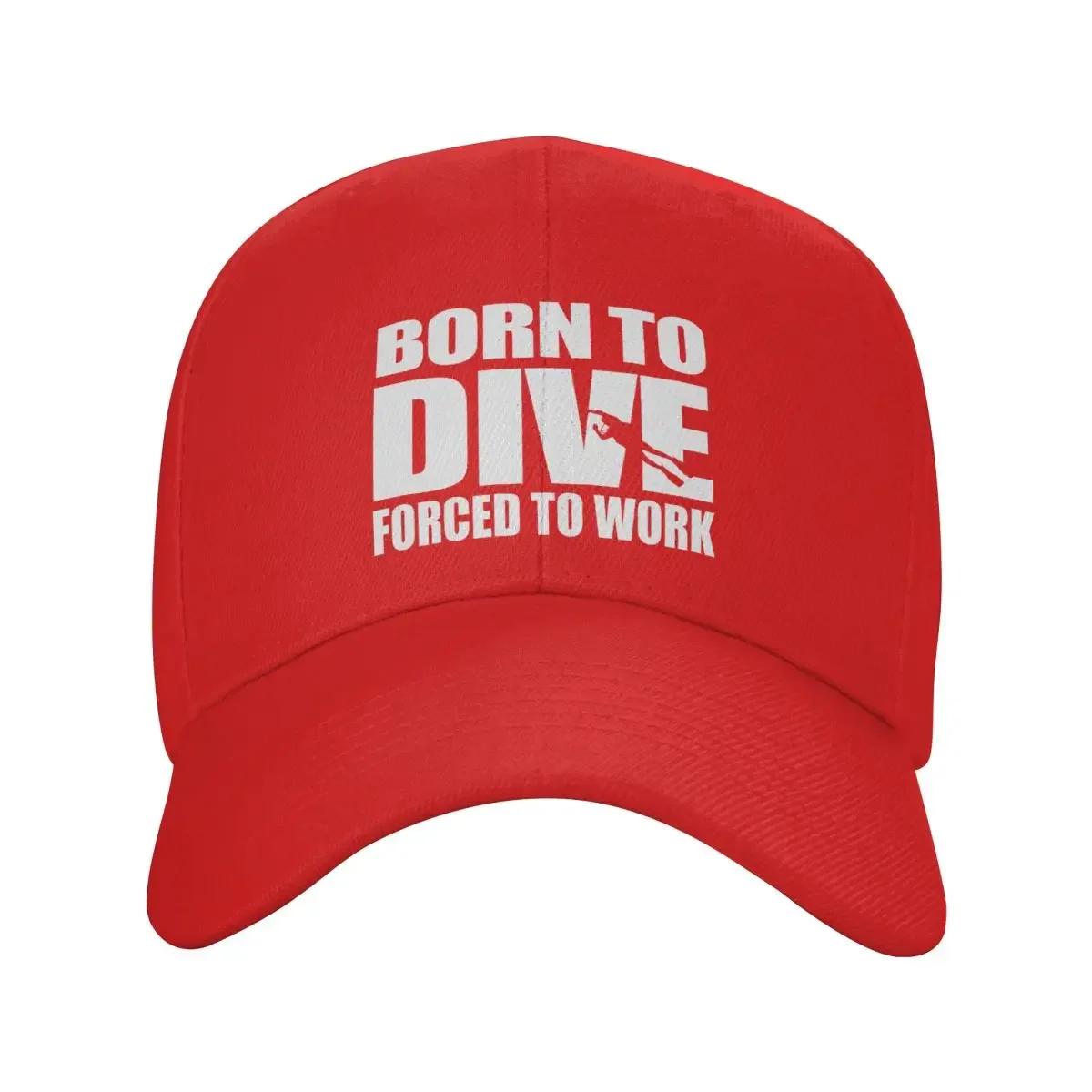 

Personalized Fashion Born To Dive Baseball Cap Unisex Women Adjustable Unisex Diver Scuba Diving Dad Hat Outdoor Sun Hat Adjustable Cap