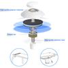 Steel Pool Diving Board Mounting Replacement for Two Hole Diving Boards Easy Installation with Screws&Washers