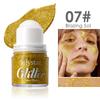 Speziell für Körperbälle, Hochglanz-Gel, Pailletten, feiner Glitzer und langanhaltend ohne Make-up, lila Lidschatten.