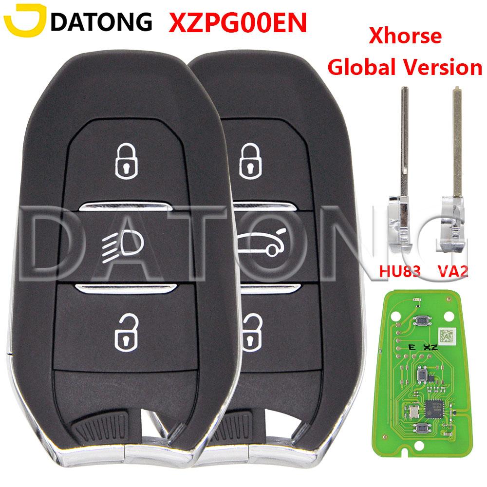 Datong Xhorse VVDI XZPG00EN Global Version Replacement Car Remote Control Blank Key Support ID46 4A Chip For Peugeot Citroen DS