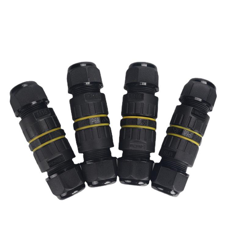 M16 Waterproof 2-Pin Inline Connector for Outdoor Lighting