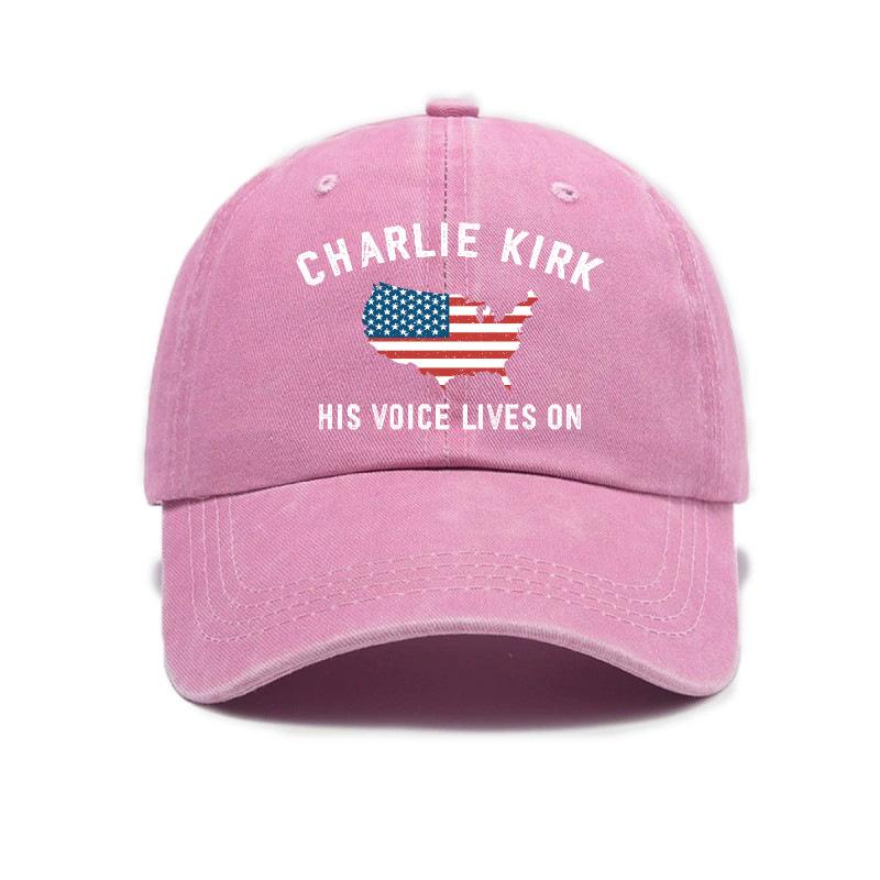 Fashion and casual American printed washed old soft top sunshade baseball cap Unisex baseball cap