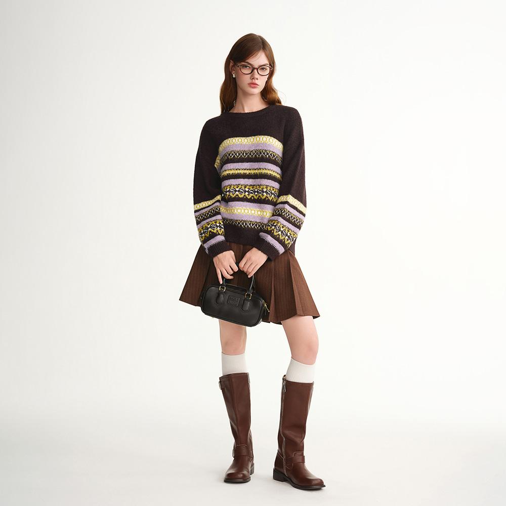 Eiaenlei Ar_Colorful Nordic Pullover Sweater