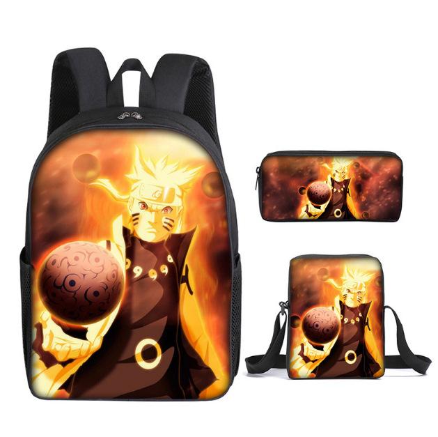 Naruto Backpack Student School Bag Cartoon School Bag Backpack Backpack Satchel Anime
