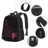 Not One Less-Girl Power Fashion Pattern Design Travel Laptop School Backpack Bag Girl Power Feminist Feminism Woman Pink Female