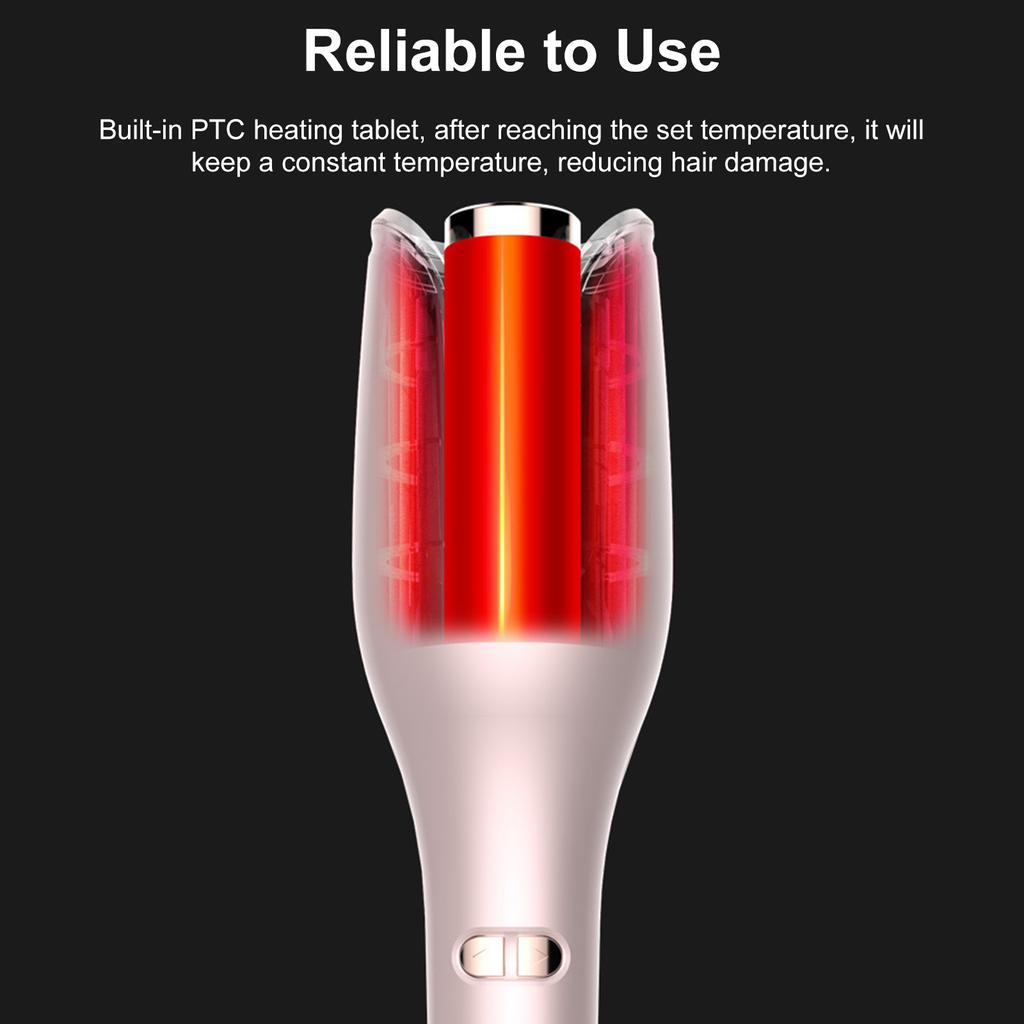 Auto Hair Curler Automatic Curling Iron Negtive Ion Hair Care with Rotate Left and Right Portable