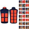 Men's And Women's Fashion Casual Warm Heated Solid Jacket Vests