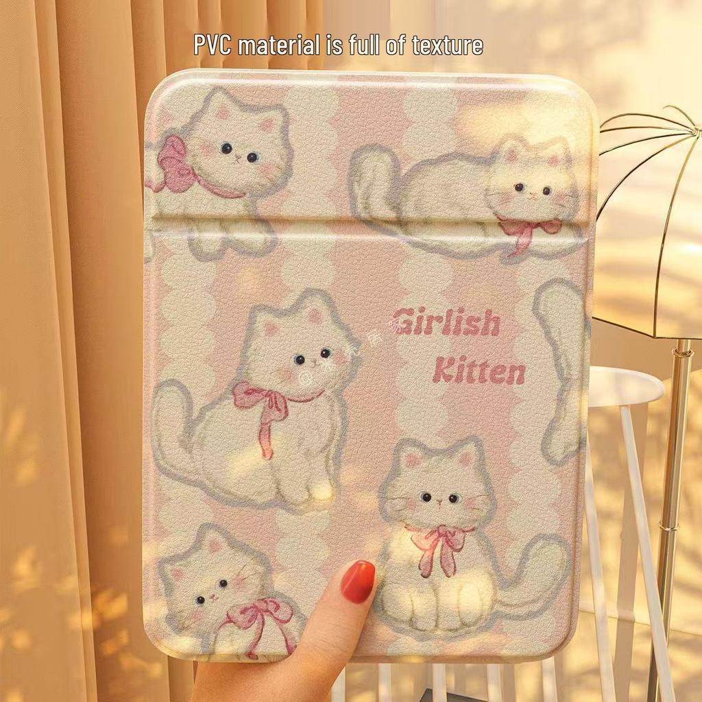 Składane lusterko kosmetyczne LED HD z kreskówkowym motywem i podświetleniem