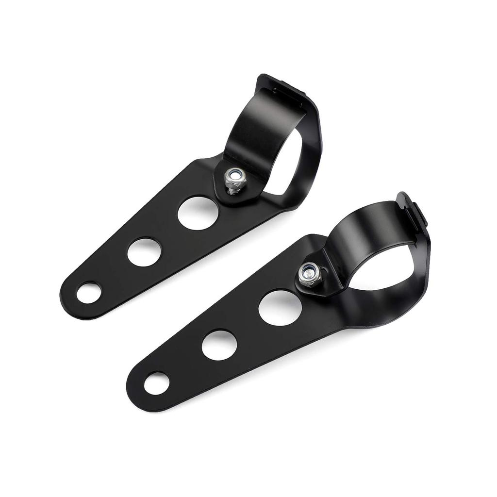 Bruce & Shark Headlight Mounting Bracket Stay for Honda Suzuki Yamaha Universal Universal Black