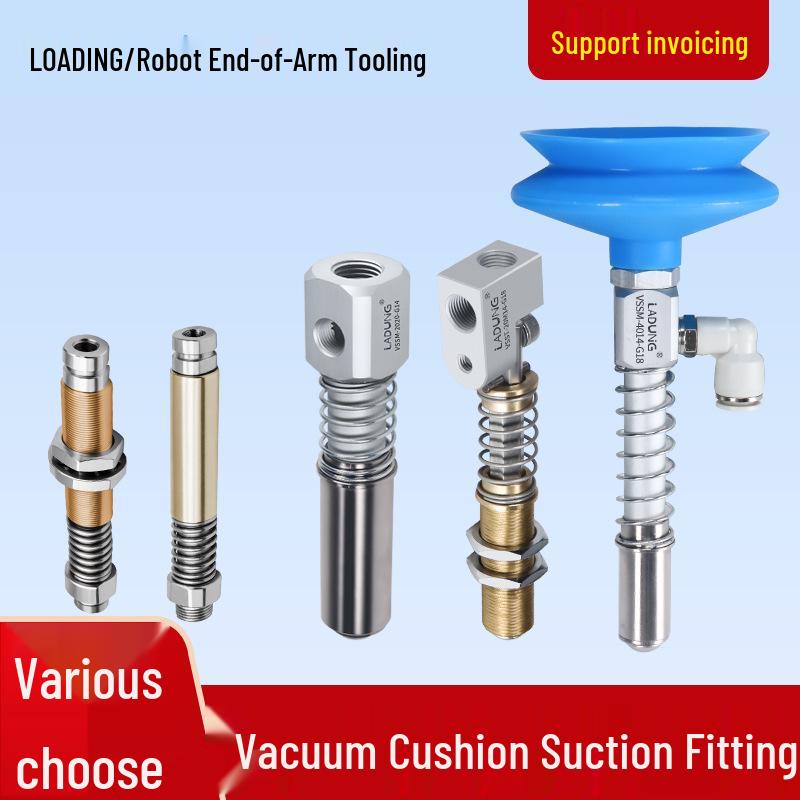 Robotic Arm Vacuum Suction Cup Nozzle Connector, Corrosion-Resistant, Model VSSM2020-G14