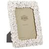 Photo Frame - Zep - Flowers - Resin - 13x18 Cm - White - 3D Flowers