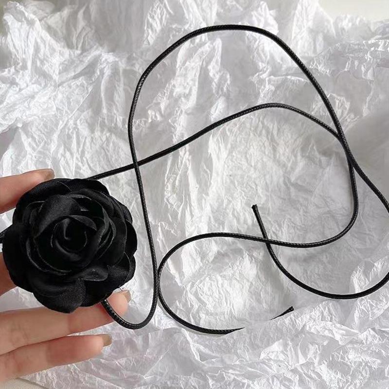 

Романтическое готическое ожерелье с розой для женщин и девочек, элегантное винтажное регулируемое колье-цепочка для свадебной вечеринки