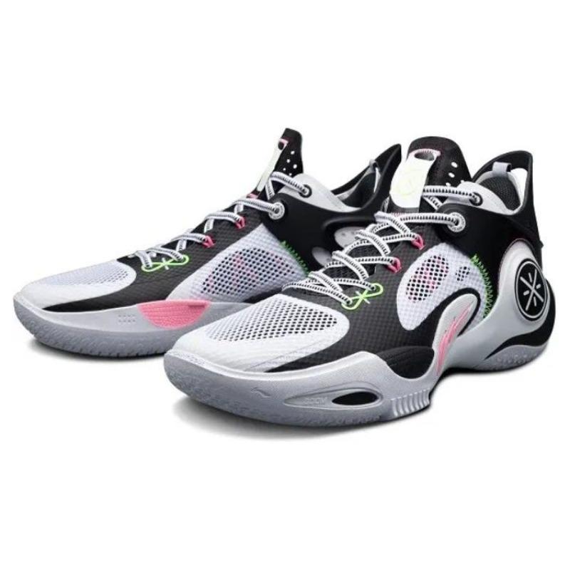 Li-Ning Wade Fission 8 Men Low-Top Basketball Shoes White Black ABPT029-3
