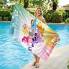 My L-Little P-Pony Full Character Beach Towel, Rainbow Radiant Star Heart Microfiber Quick Dry Sand Free Kids Swim Towel