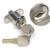 Cylinder Lock Tongue Door Bolt Latches Cabinet Drawer Lock with Key Sliding Door Wardrobe Lock Furniture Hardware