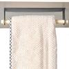 Bodahome Adhesive Steel Wood Towel Rack Kitchen Towel Rack