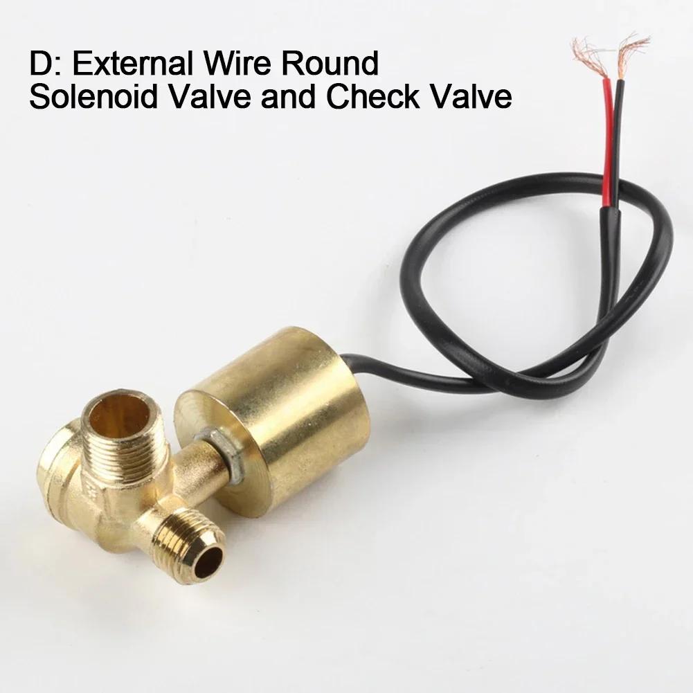 Air Pump Compressor Solenoid Valve Control Exhaust Check Valves Silent Oil-free Cast Aluminium Air Tools Parts