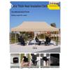 HANDUNYOU 3x6m Automatic Folding Outdoor Rain Canopy