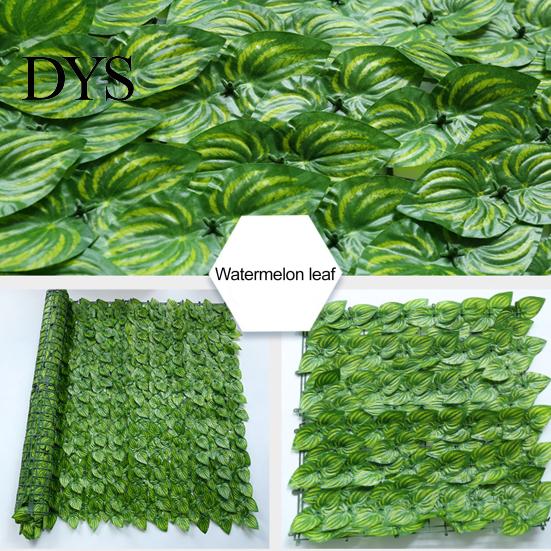 Vibrant Greenery Decoration Artificial Hedge Leaves Faux Ivy Grass Wall Backdrop UV-resistant UV-coated Foliage Decor for Balcony Privacy Garden Patio