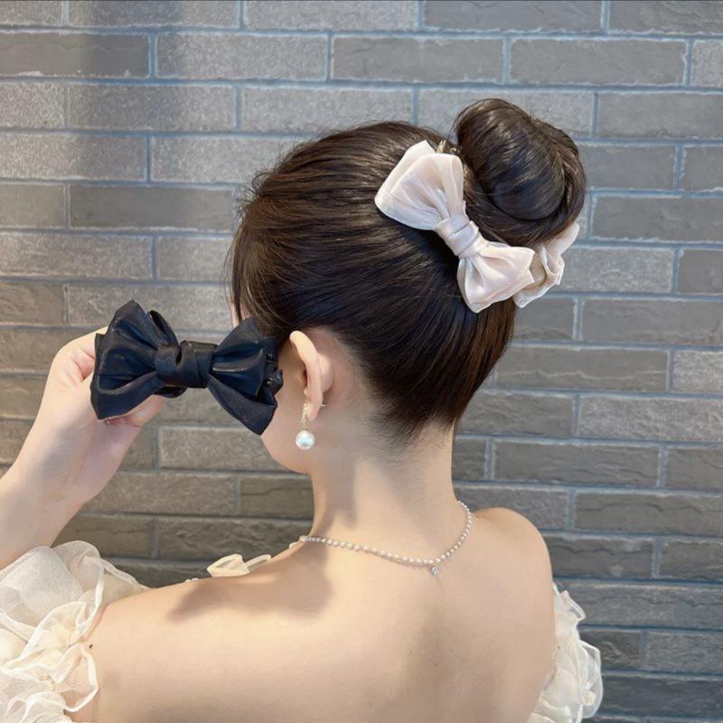 Diamond Flower Hair Claw Clip - Elegant Updo Accessory for Women