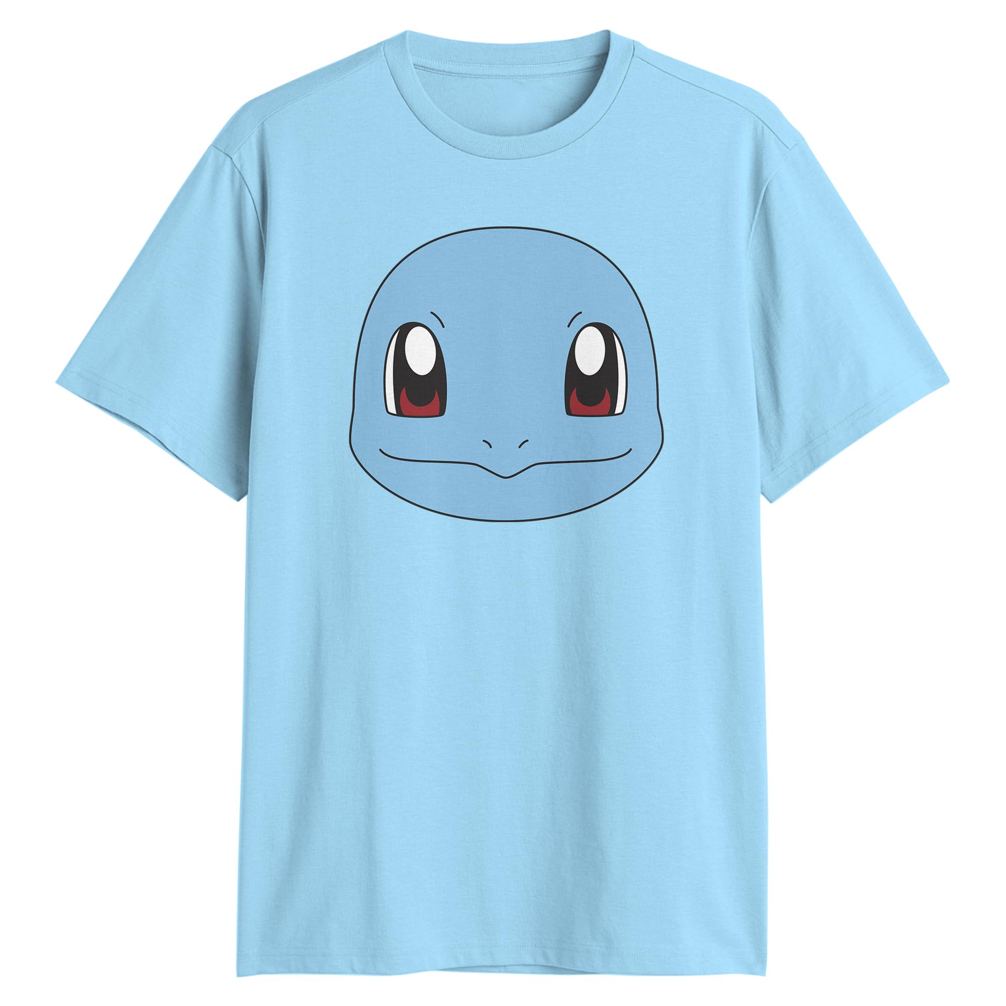 Nintendo Pokemon Big Face Zegame Adult T-Shirt Light Blue Small