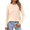 European & American Women's High-End Loose Round Neck Plus Size Winter Milk Silk T-Shirt