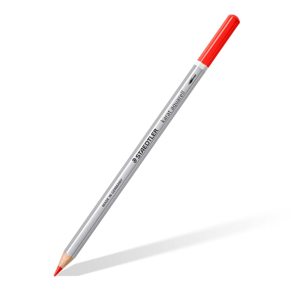 Staedtler Karat Watercolor Box of Pencils, 6, 125-2 (Red)