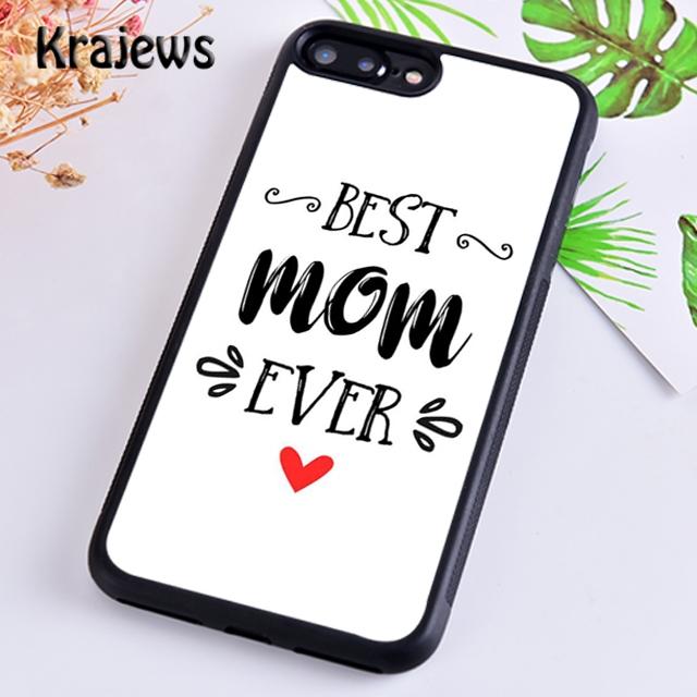 Krajews Best Mom ever In The World Phone Case Cover For iPhone 17 Air 16 15 14 plus 11 12 13 pro max coque Fundas