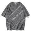 Summer T Shirts Men Clothing Polyester Plus Size Tshirts Breathable Short Sleeve Strip Top Tees M-9XL