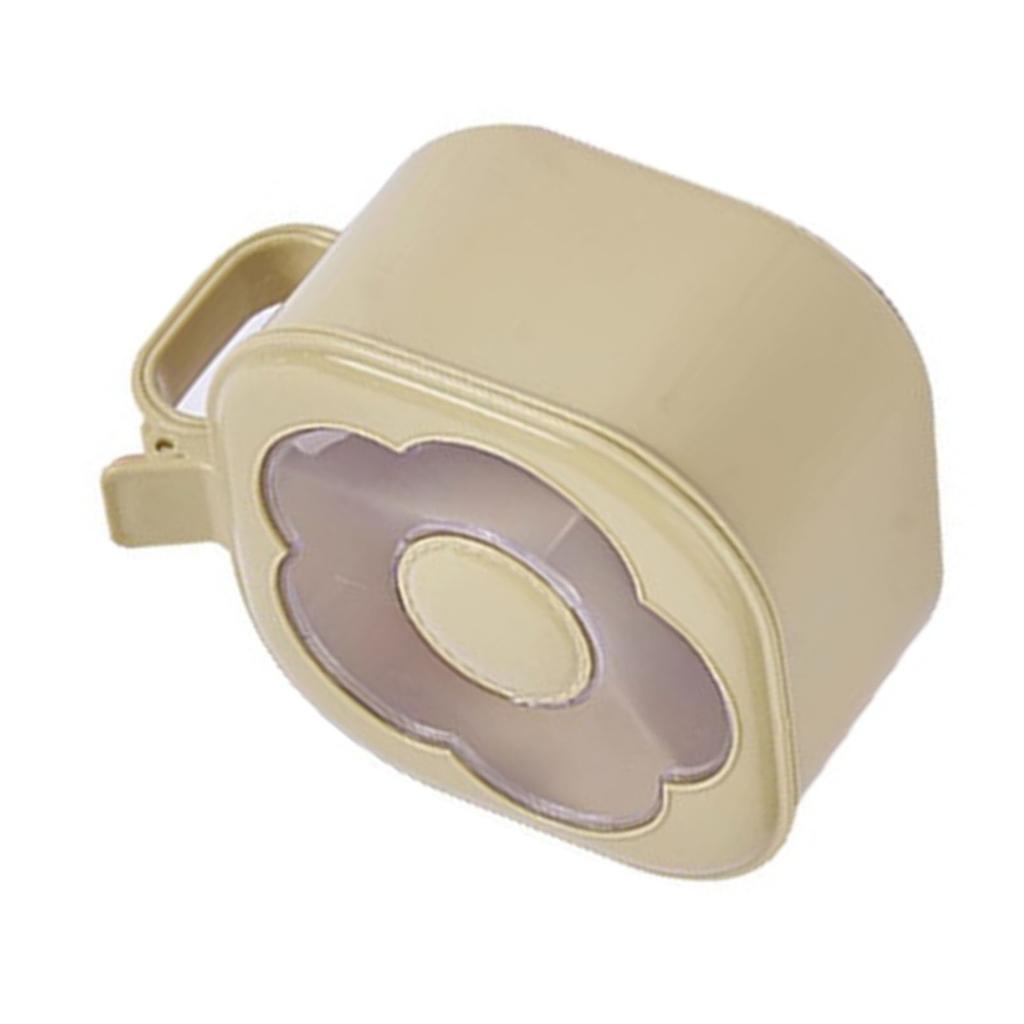 Spice Box 4 Compartment Kitchen Seasoning Container with Spoon Condiment Jar with Flower Shaped Window for Spice Salt