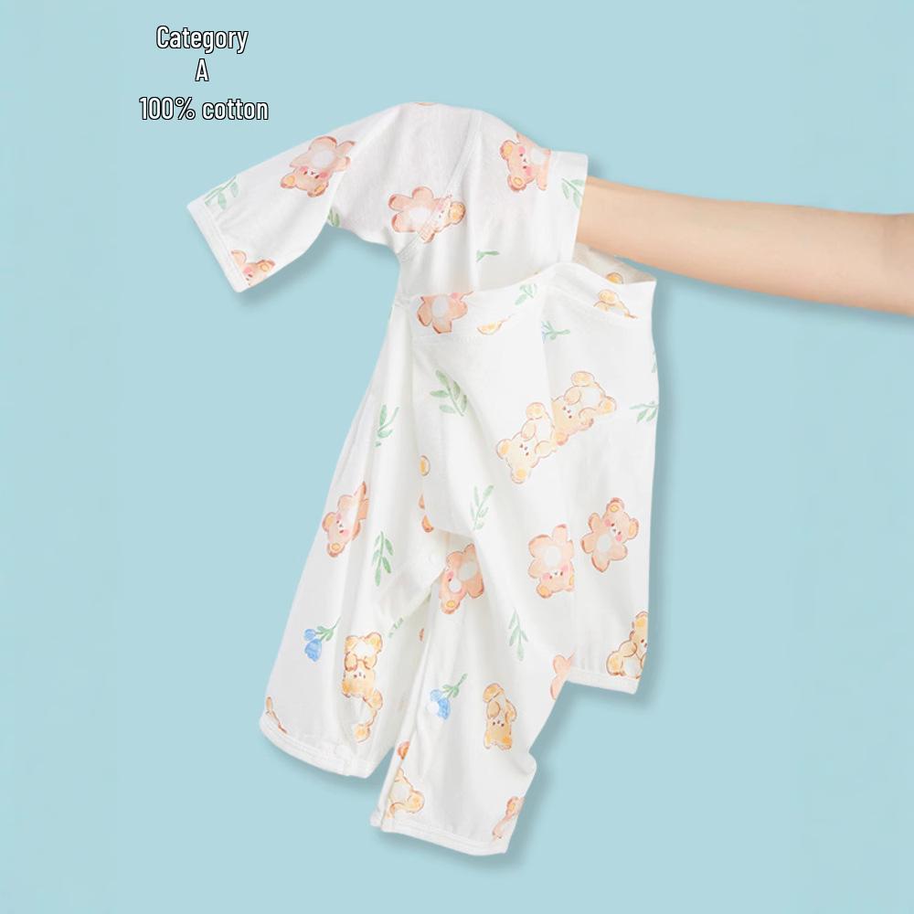 Long Sleeve A-Class Cotton Baby Romper - Thin Summer Style for Newborns