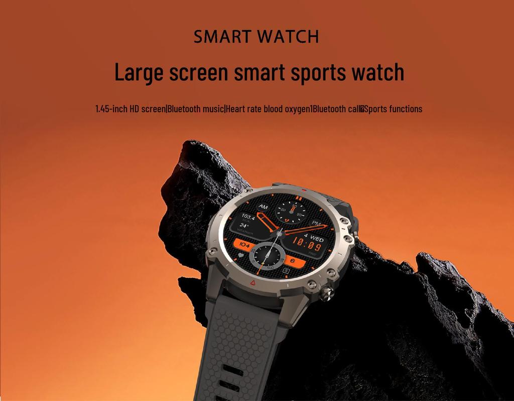 DM52 Smartwatch: Waterproof IP68, Bluetooth Calls, GPS Sport Tracker, Swimming-Compatible