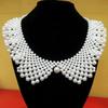 Detachable Blouse Fake Collar Faux Pearl Beaded False Collars Choker Necklace Summer Cloth Accessory for Women Girls Fake Collar