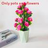 Artificial Rosa Rugosa Thunb Potted Plant For Event And Decoration Party