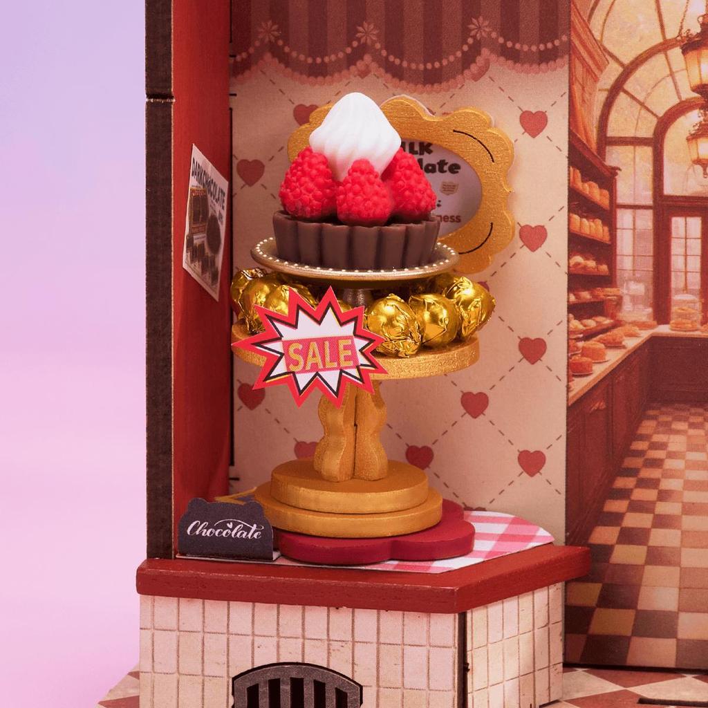 ROBOTIME Rolife 3D Puzzles Sweet Chocolate Shop DIY Miniature House DS046