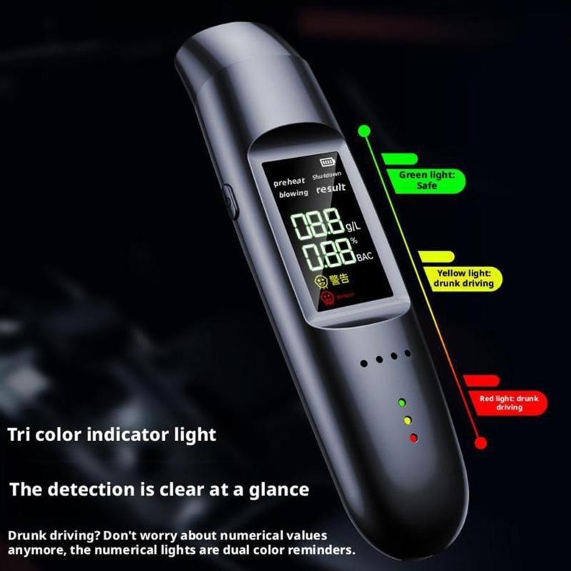 Compact Alcoholic Tester Featuring Fast Non Contact Detection USB Charging for Easy Alcoholic Testing Portable Breathalyzer