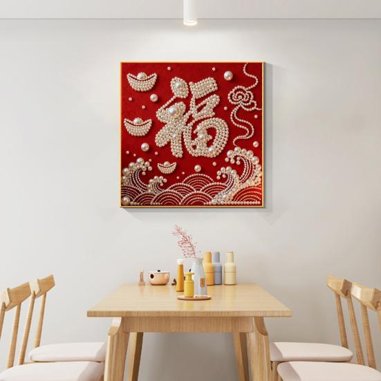 DIY Sada pro malování perlami pro dospělé Začátečníky Designy koní 3D perlové umění Řemeslná sada Předtištěné plátno Sada plastových per pro dekoraci na Nový rok Nápad na dárek