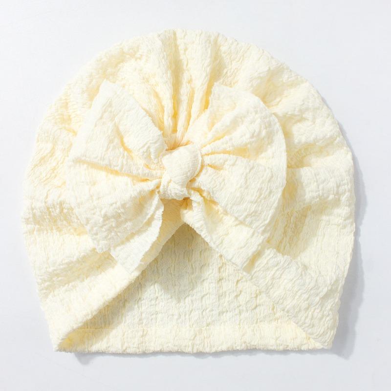 

New children s pullover hat, cute bow baby hat, soft and breathable baby tire hat