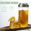 Fresh Stainless Steel 2PCS Mason Jar Drinking Lids, Wide Mouth Sip Lid, Anti-Cracking Leak-Proof Seal Flip Cap