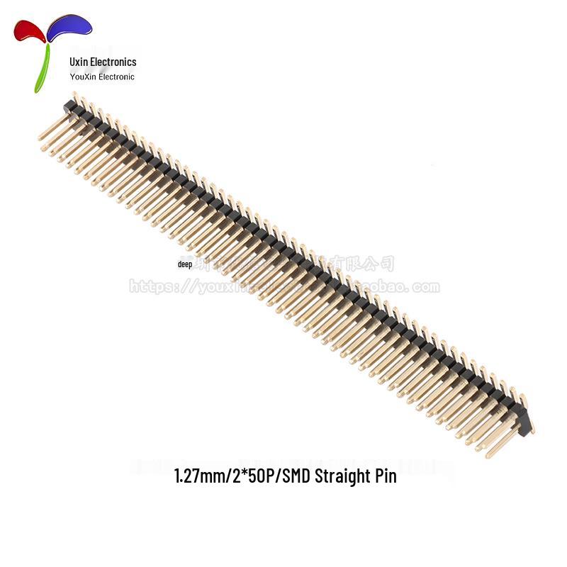 1.27mm Pitch Double Row SMT Header, 2x2 To 2x50 Pin Configuration