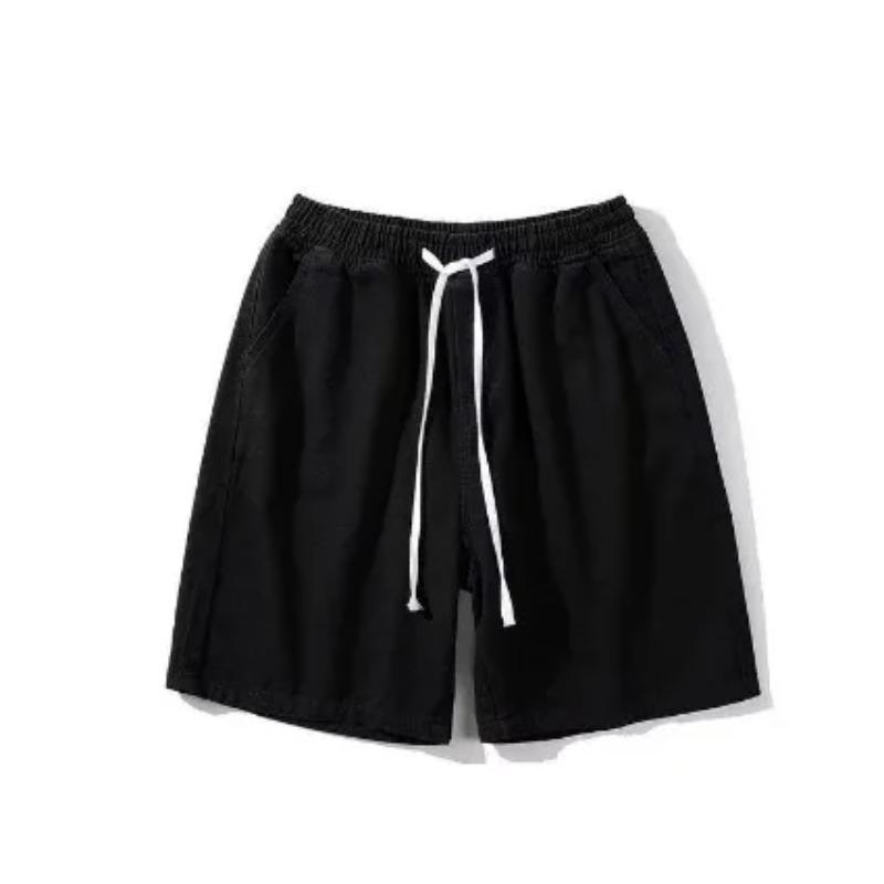 Vintage Men's Jeans Summer Loose Male Wide Leg Knee Length Shorts New Washed Fashion Short Denim Pants
