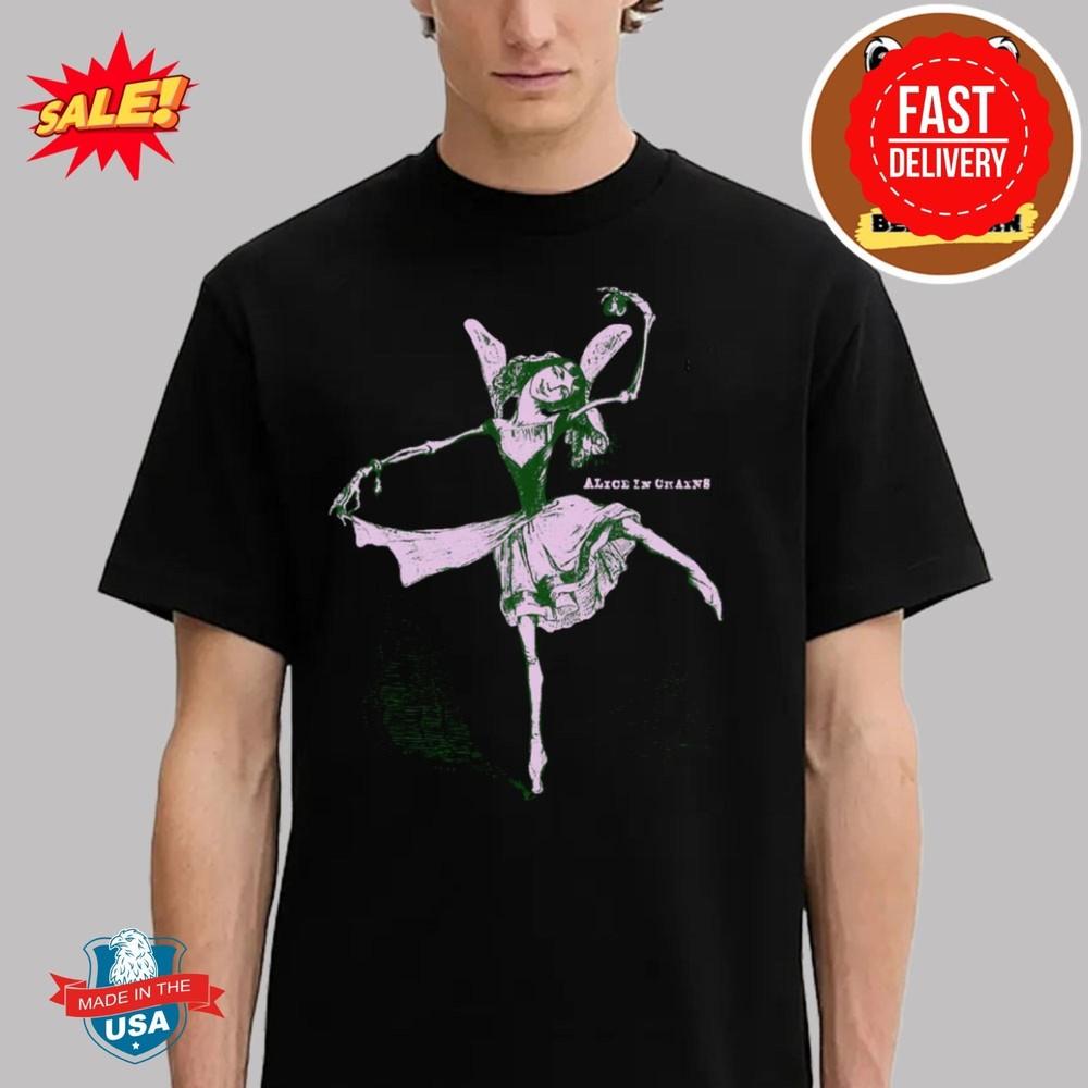 Alice In Chains 30th Anniversary Merch Ballerina Unisex T-Shirt Unisex T-Shirt XXXL